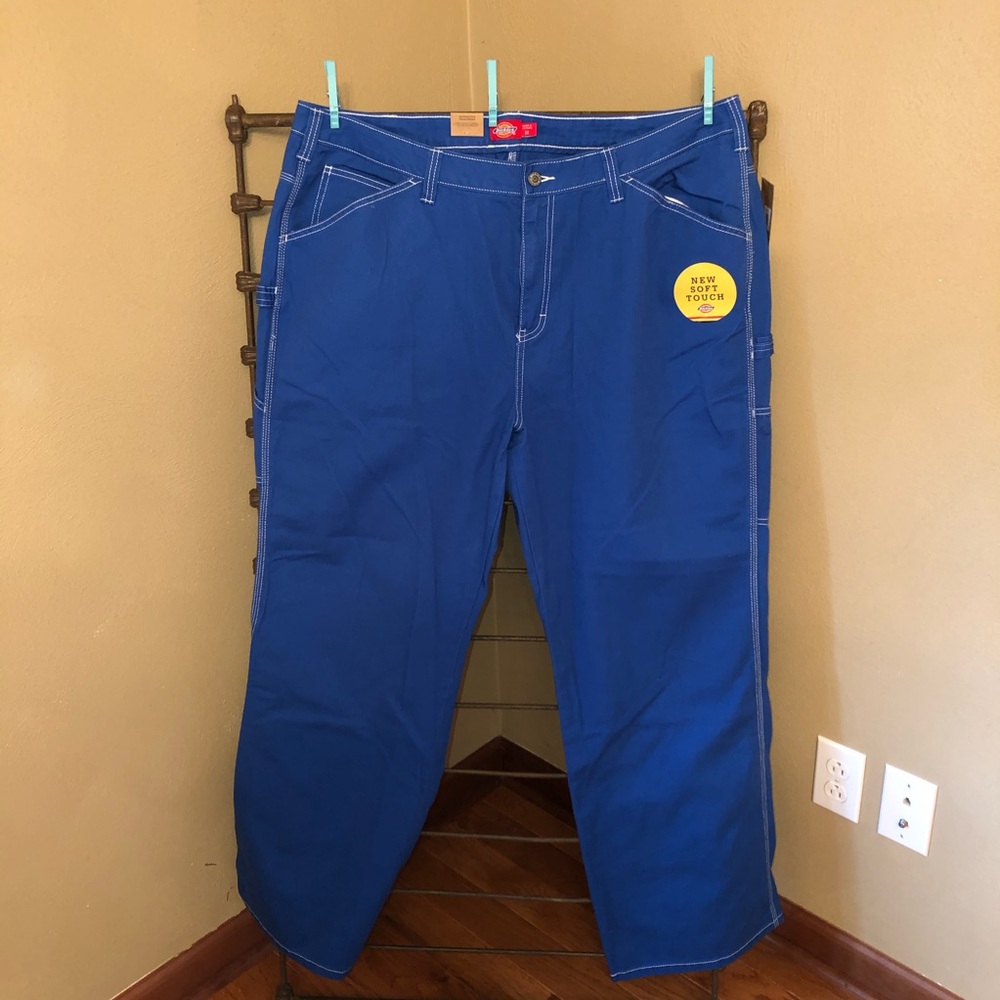 Dickies junior plus size carpenter pants blue